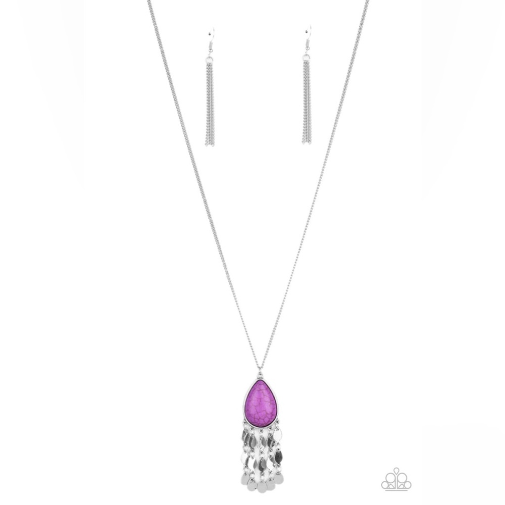 Musically Mojave Purple Necklace